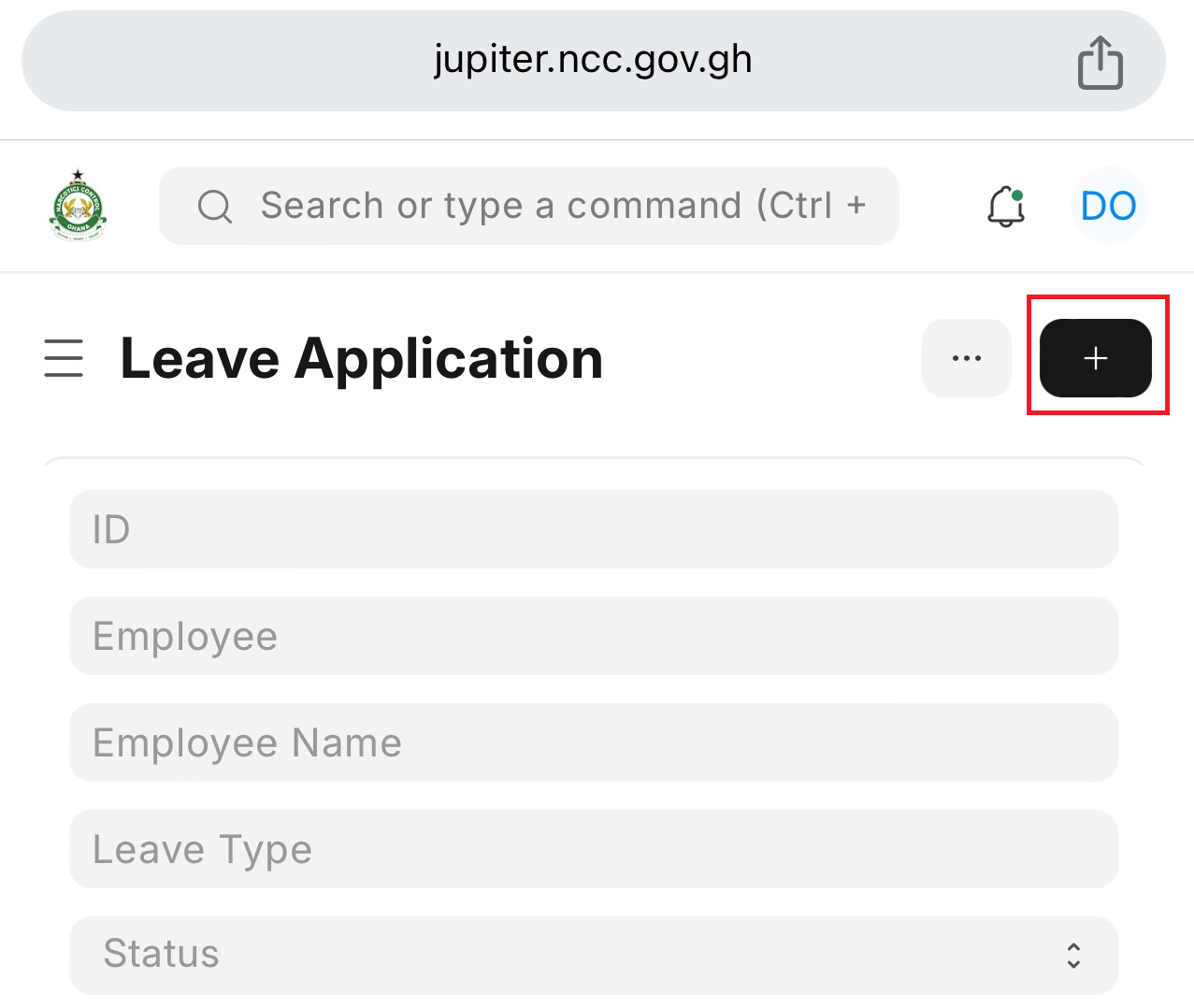 Leave Application -phone